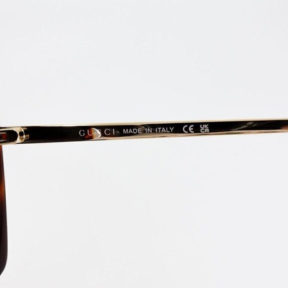 Gucci GG0434 Women's Square Sunglasses Brown - Picture 8 of 14